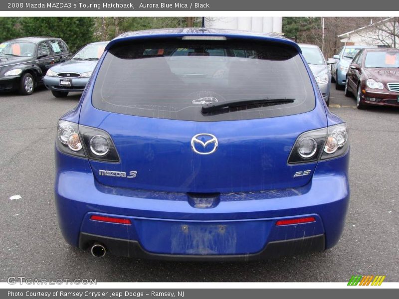 Aurora Blue Mica / Black 2008 Mazda MAZDA3 s Touring Hatchback