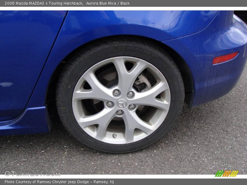 Aurora Blue Mica / Black 2008 Mazda MAZDA3 s Touring Hatchback