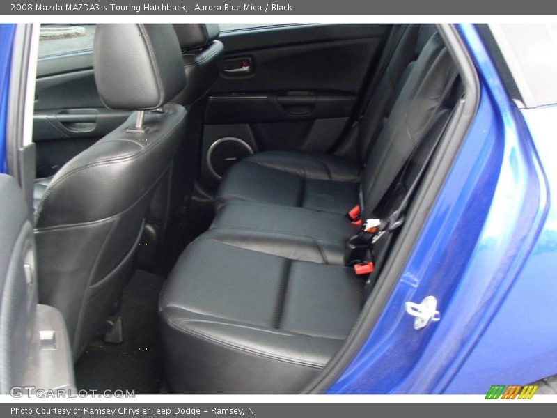 Aurora Blue Mica / Black 2008 Mazda MAZDA3 s Touring Hatchback