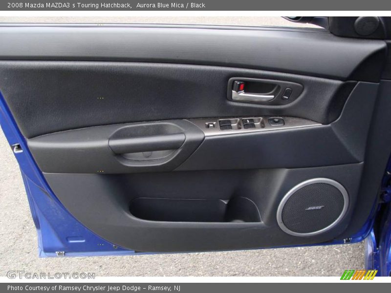 Aurora Blue Mica / Black 2008 Mazda MAZDA3 s Touring Hatchback
