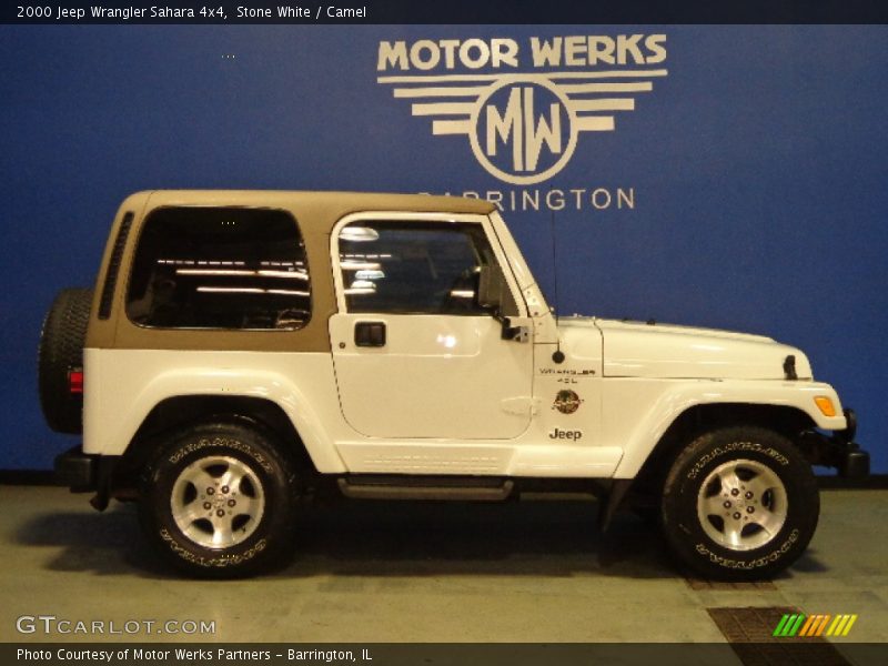 Stone White / Camel 2000 Jeep Wrangler Sahara 4x4