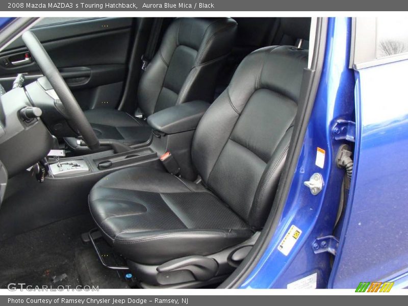 Aurora Blue Mica / Black 2008 Mazda MAZDA3 s Touring Hatchback