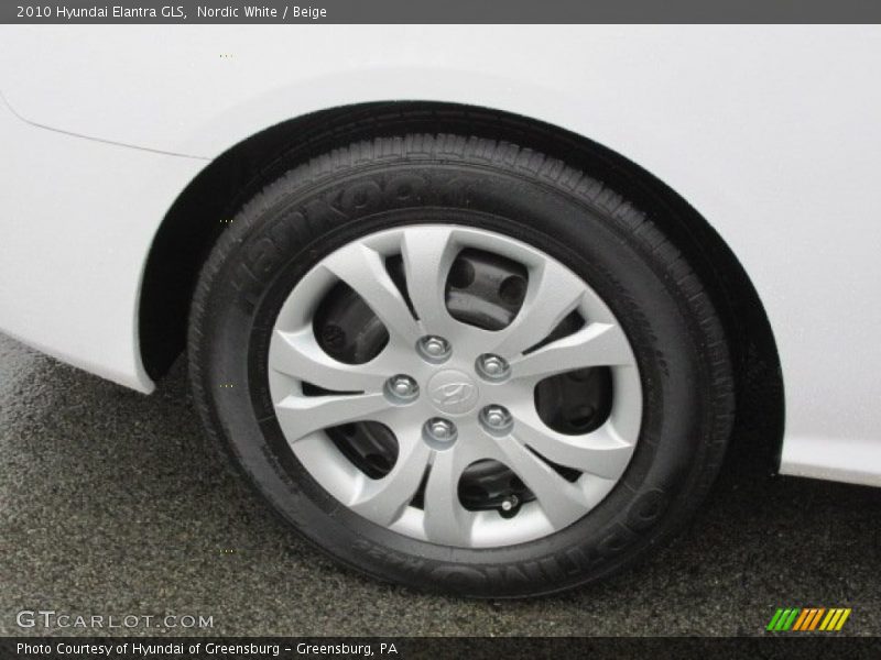 Nordic White / Beige 2010 Hyundai Elantra GLS