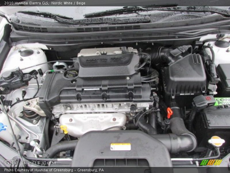 Nordic White / Beige 2010 Hyundai Elantra GLS