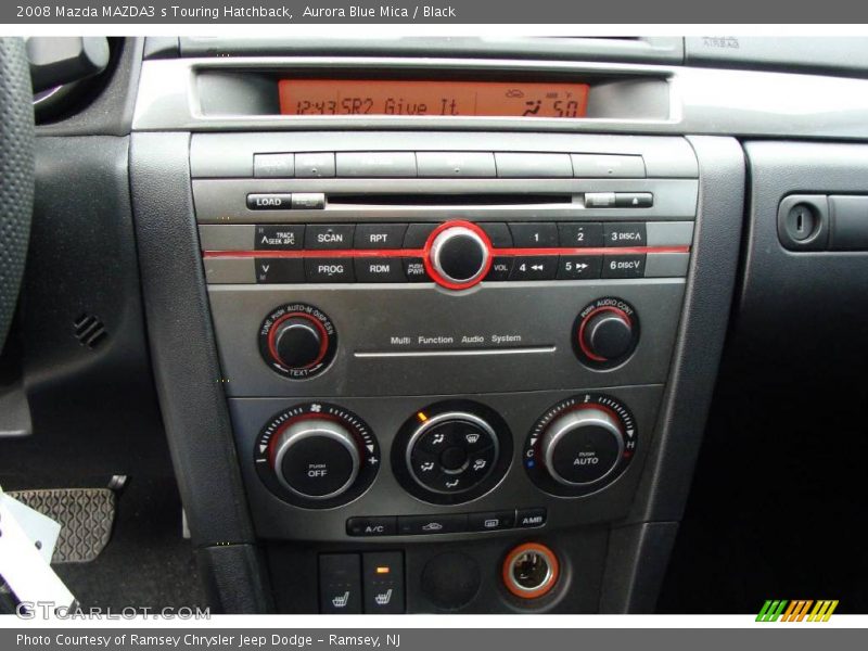 Aurora Blue Mica / Black 2008 Mazda MAZDA3 s Touring Hatchback