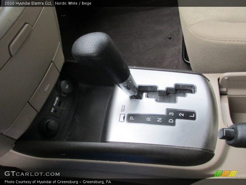Nordic White / Beige 2010 Hyundai Elantra GLS