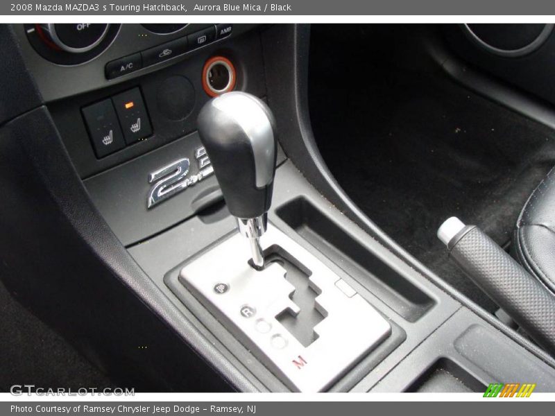 Aurora Blue Mica / Black 2008 Mazda MAZDA3 s Touring Hatchback
