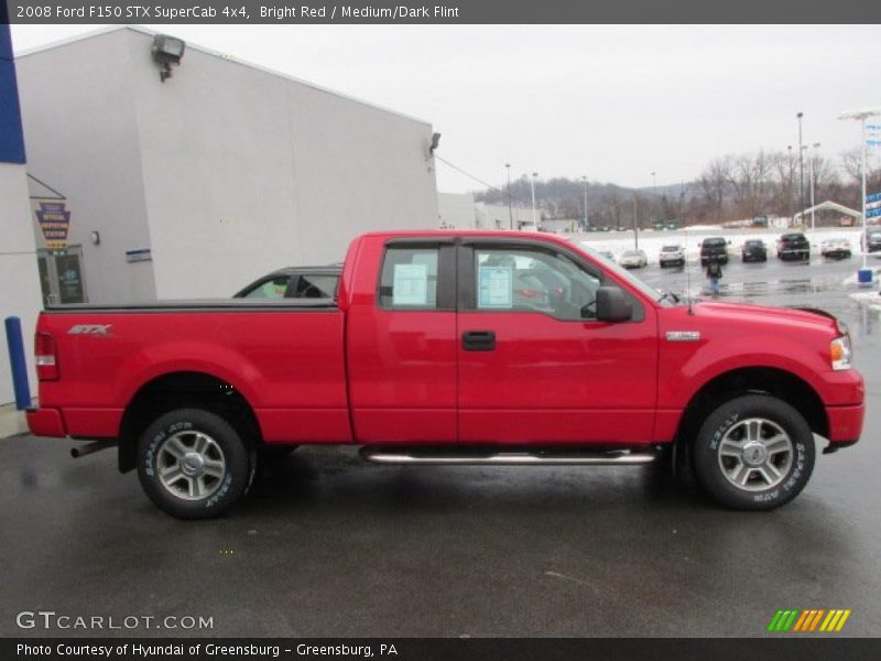 Bright Red / Medium/Dark Flint 2008 Ford F150 STX SuperCab 4x4