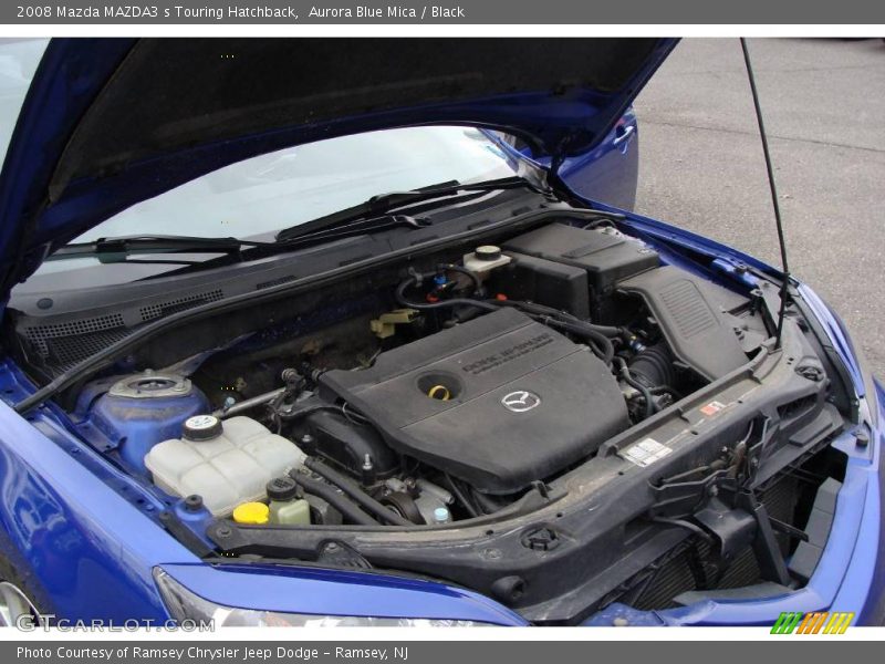 Aurora Blue Mica / Black 2008 Mazda MAZDA3 s Touring Hatchback
