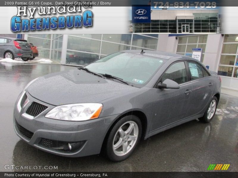 Dark Steel Gray Metallic / Ebony 2009 Pontiac G6 V6 Coupe