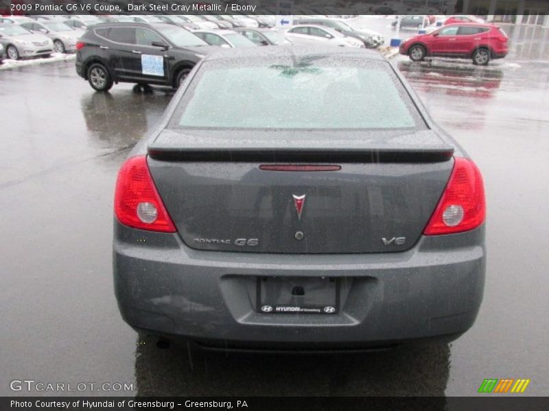 Dark Steel Gray Metallic / Ebony 2009 Pontiac G6 V6 Coupe
