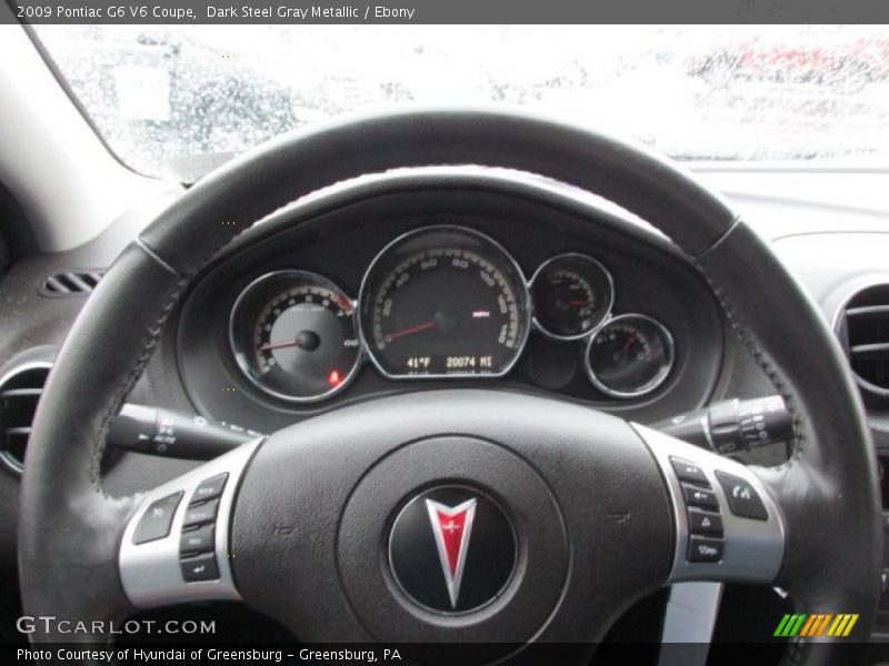 Dark Steel Gray Metallic / Ebony 2009 Pontiac G6 V6 Coupe