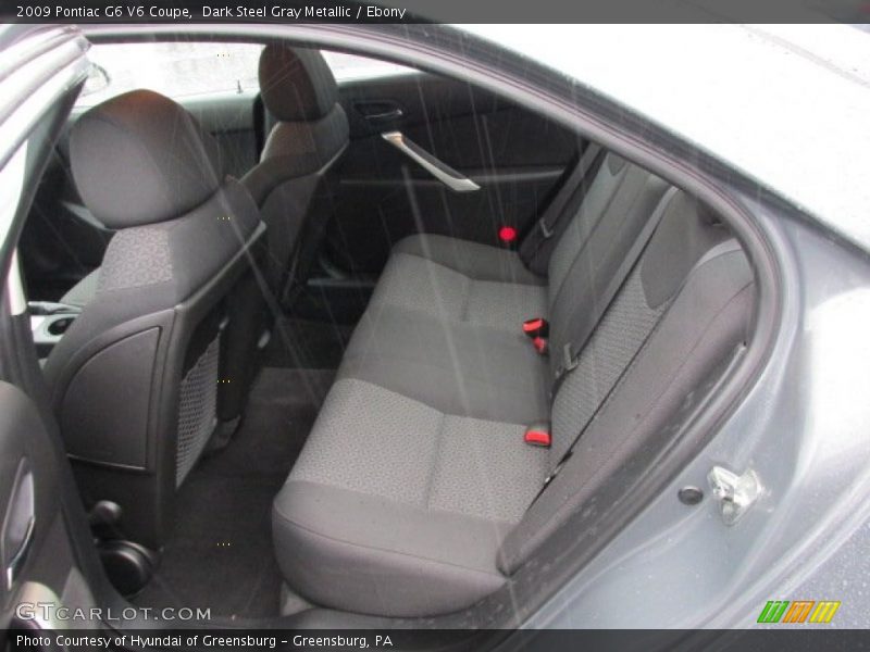 Rear Seat of 2009 G6 V6 Coupe