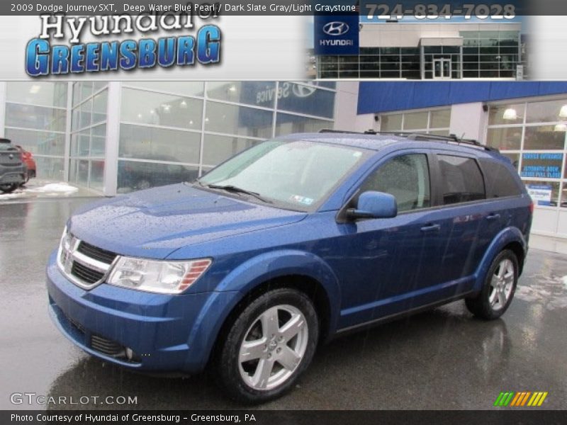 Deep Water Blue Pearl / Dark Slate Gray/Light Graystone 2009 Dodge Journey SXT
