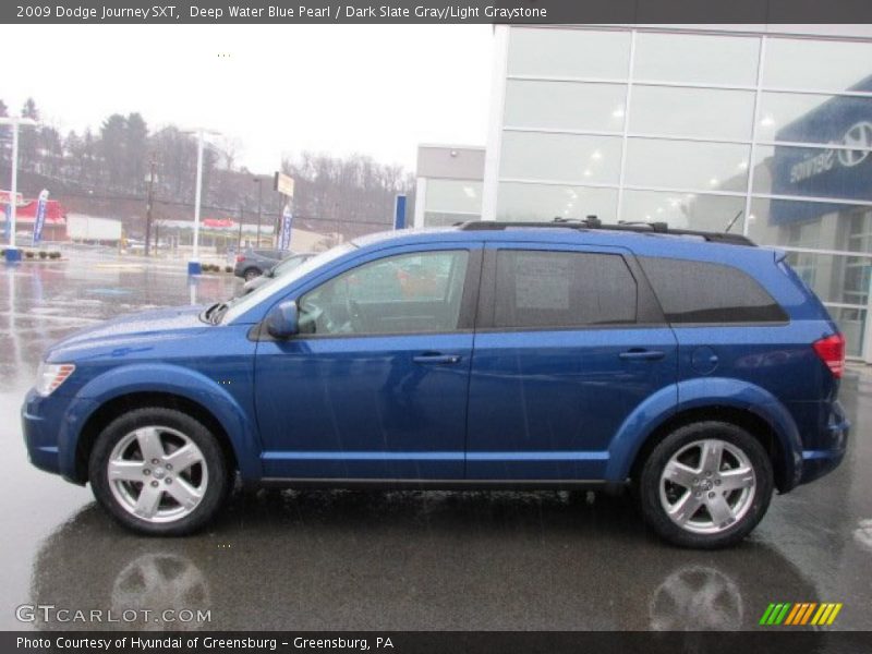 Deep Water Blue Pearl / Dark Slate Gray/Light Graystone 2009 Dodge Journey SXT