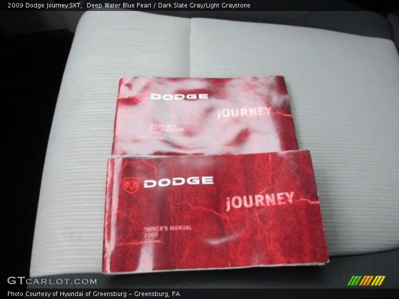 Deep Water Blue Pearl / Dark Slate Gray/Light Graystone 2009 Dodge Journey SXT