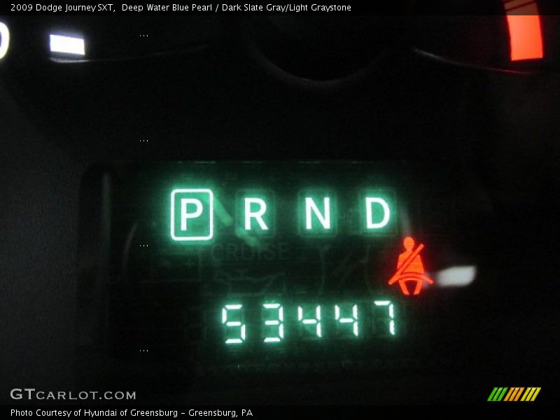 Deep Water Blue Pearl / Dark Slate Gray/Light Graystone 2009 Dodge Journey SXT