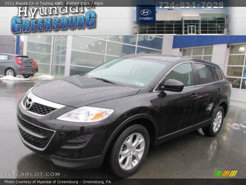 Brilliant Black / Black 2011 Mazda CX-9 Touring AWD