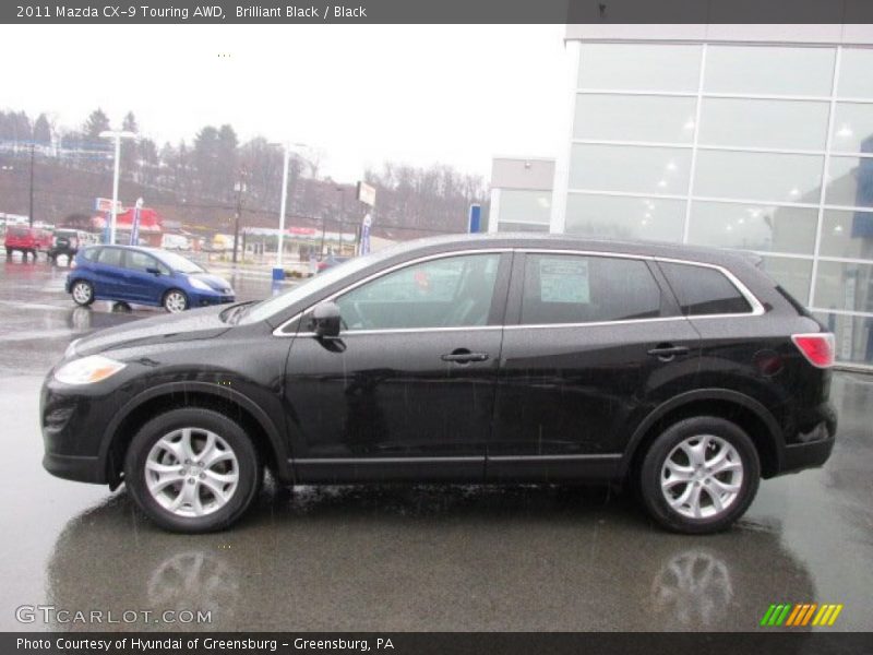 Brilliant Black / Black 2011 Mazda CX-9 Touring AWD