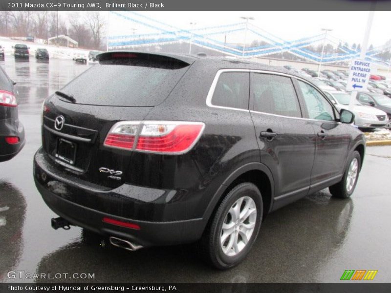 Brilliant Black / Black 2011 Mazda CX-9 Touring AWD