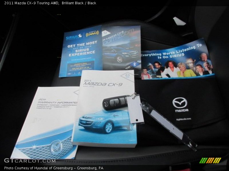 Brilliant Black / Black 2011 Mazda CX-9 Touring AWD