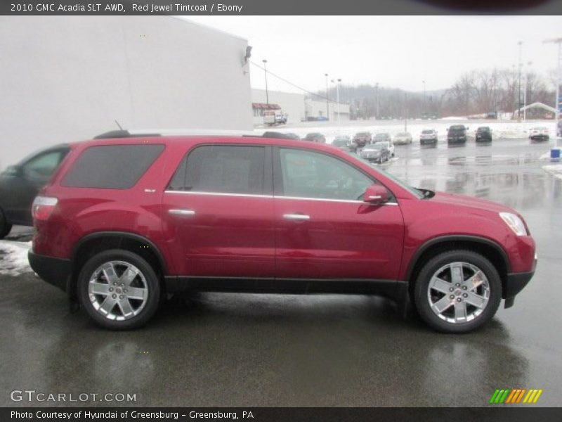 Red Jewel Tintcoat / Ebony 2010 GMC Acadia SLT AWD