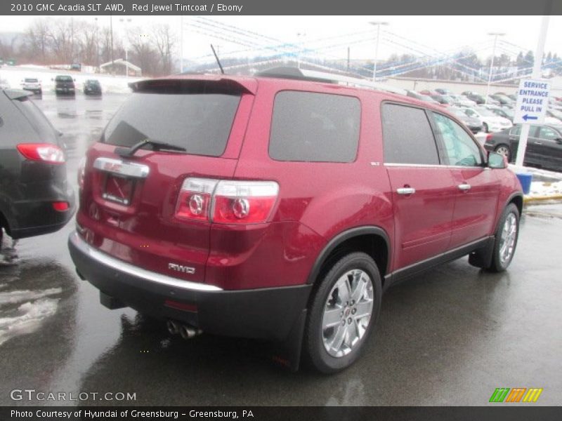 Red Jewel Tintcoat / Ebony 2010 GMC Acadia SLT AWD