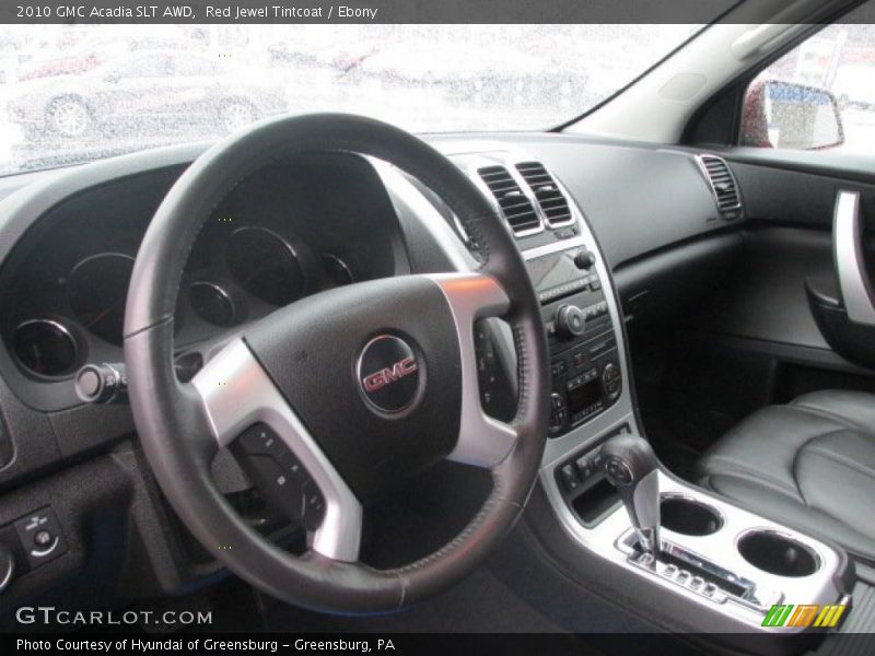 Red Jewel Tintcoat / Ebony 2010 GMC Acadia SLT AWD