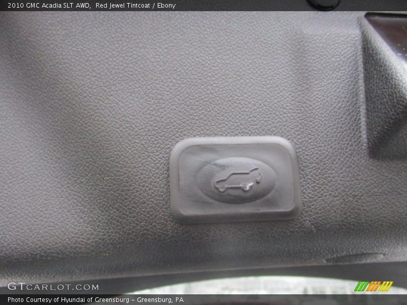 Red Jewel Tintcoat / Ebony 2010 GMC Acadia SLT AWD