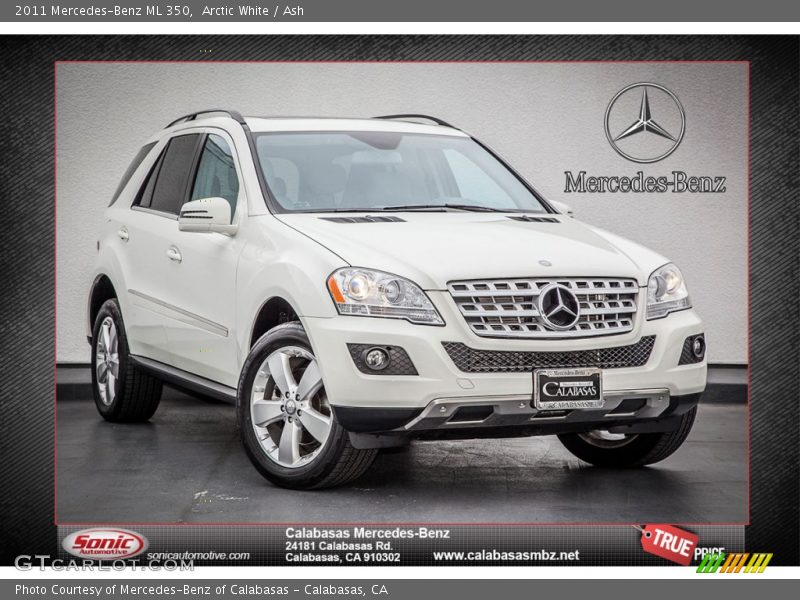 Arctic White / Ash 2011 Mercedes-Benz ML 350
