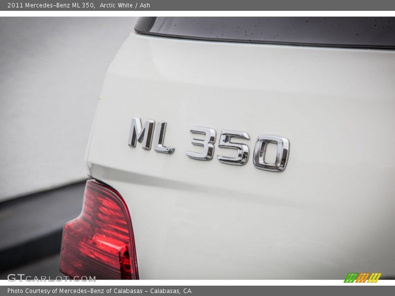 Arctic White / Ash 2011 Mercedes-Benz ML 350