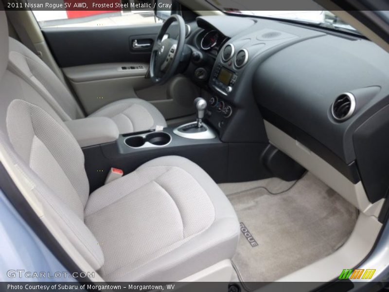 Frosted Steel Metallic / Gray 2011 Nissan Rogue SV AWD