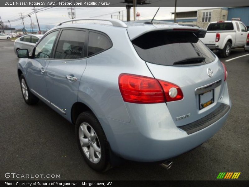 Frosted Steel Metallic / Gray 2011 Nissan Rogue SV AWD