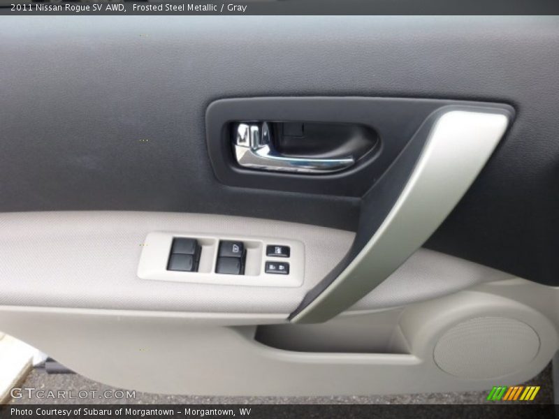 Frosted Steel Metallic / Gray 2011 Nissan Rogue SV AWD