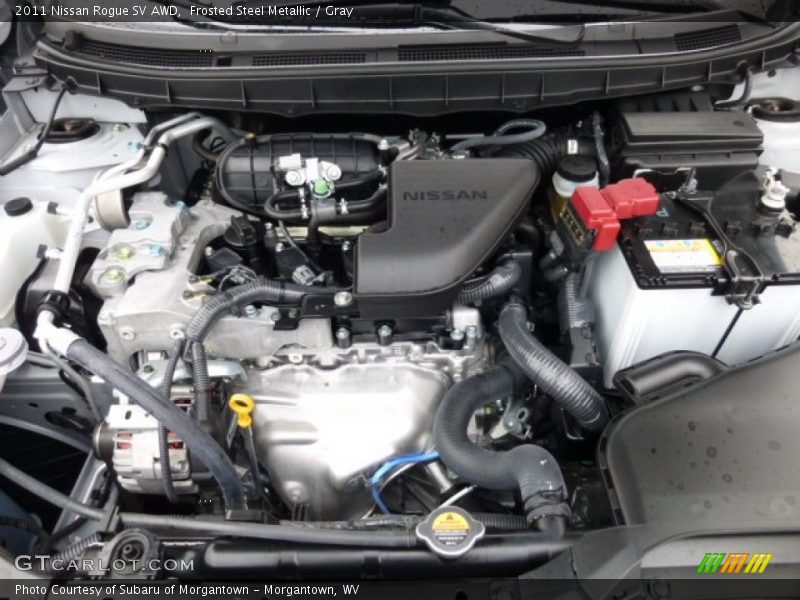 Frosted Steel Metallic / Gray 2011 Nissan Rogue SV AWD