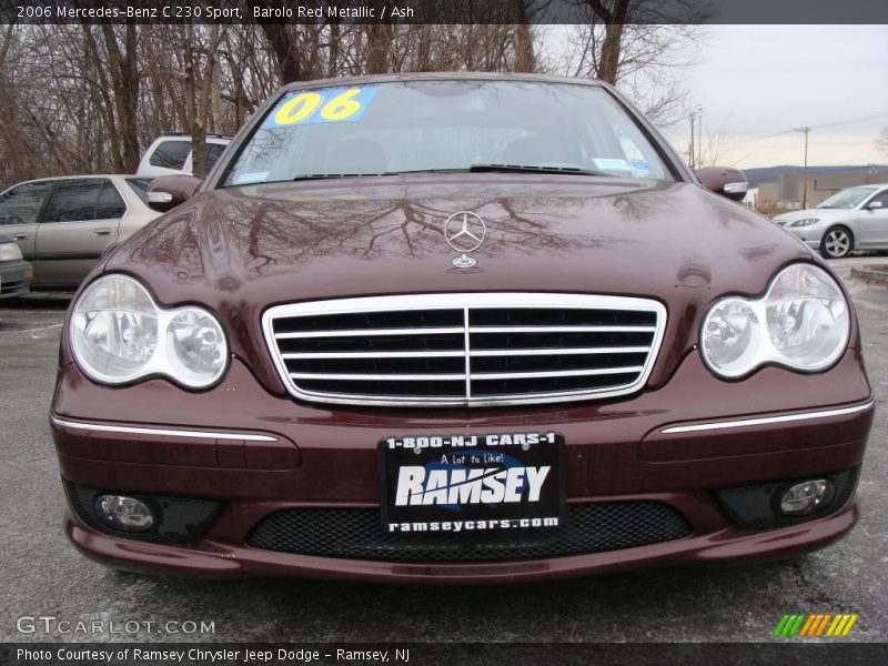 Barolo Red Metallic / Ash 2006 Mercedes-Benz C 230 Sport