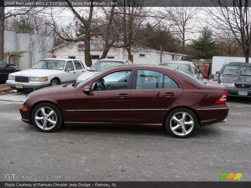 Barolo Red Metallic / Ash 2006 Mercedes-Benz C 230 Sport