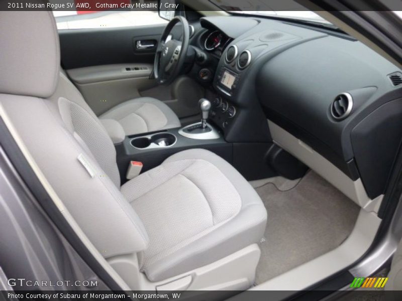 Gotham Gray Metallic / Gray 2011 Nissan Rogue SV AWD