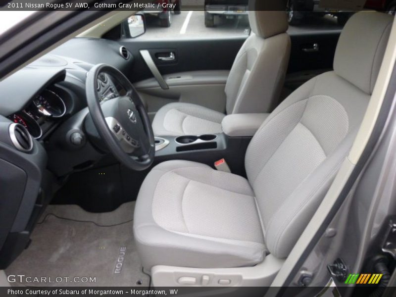 Gotham Gray Metallic / Gray 2011 Nissan Rogue SV AWD