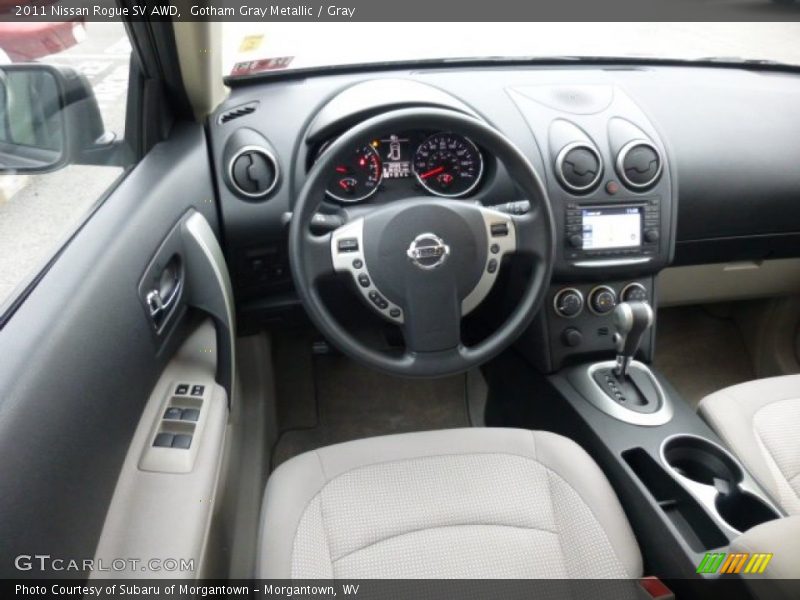 Gotham Gray Metallic / Gray 2011 Nissan Rogue SV AWD