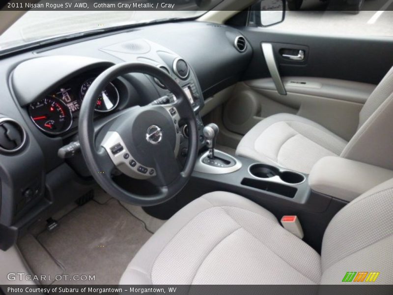 Gotham Gray Metallic / Gray 2011 Nissan Rogue SV AWD