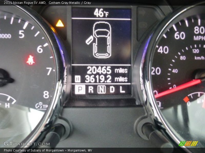 Gotham Gray Metallic / Gray 2011 Nissan Rogue SV AWD