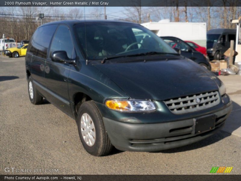 Hunter Green Metallic / Mist Gray 2000 Plymouth Voyager