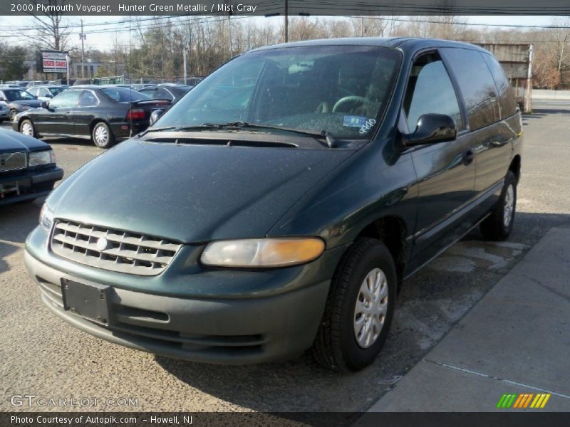 Hunter Green Metallic / Mist Gray 2000 Plymouth Voyager