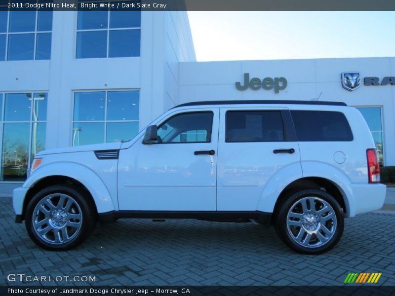 Bright White / Dark Slate Gray 2011 Dodge Nitro Heat
