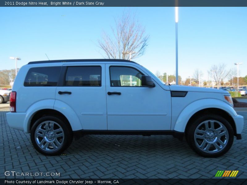 Bright White / Dark Slate Gray 2011 Dodge Nitro Heat