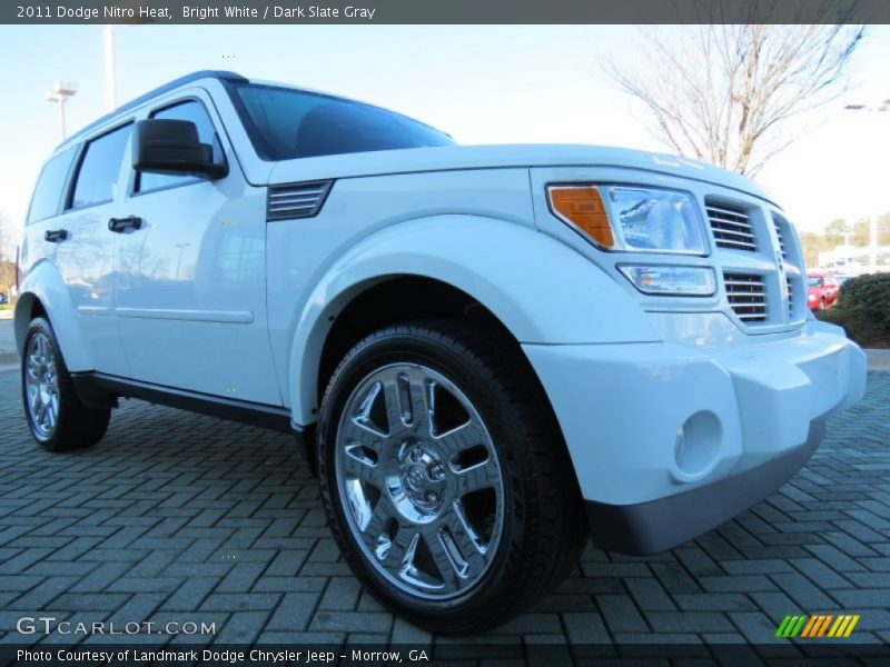 Bright White / Dark Slate Gray 2011 Dodge Nitro Heat
