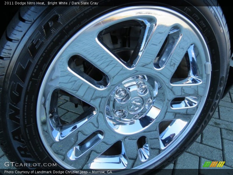 Bright White / Dark Slate Gray 2011 Dodge Nitro Heat