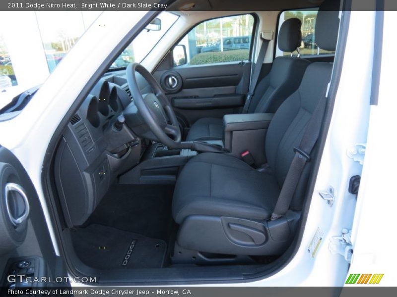 Bright White / Dark Slate Gray 2011 Dodge Nitro Heat