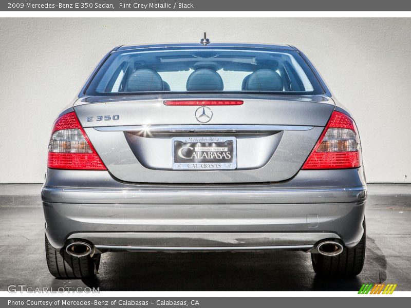 Flint Grey Metallic / Black 2009 Mercedes-Benz E 350 Sedan